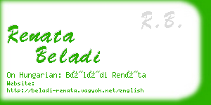 renata beladi business card